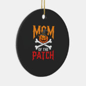 Halloween Moeder van de Patch Pompoen Heks Keramisch Ornament (Rechts)