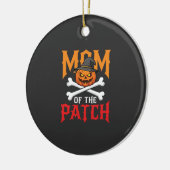 Halloween Moeder van de Patch Pompoen Heks Keramisch Ornament (Links)