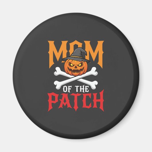 Halloween Moeder van de Patch Pompoen Heks Magneet (Voorkant)