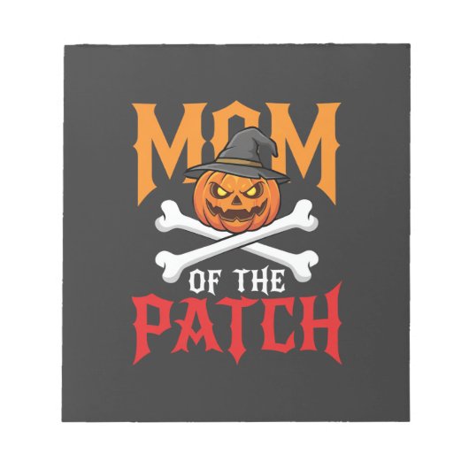 Halloween Moeder van de Patch Pompoen Heks Notitieblok (Voorkant)
