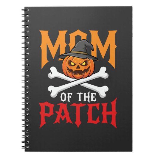Halloween Moeder van de Patch Pompoen Heks Notitieboek (Voorkant)