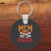 Halloween Moeder van de Patch Pompoen Heks Sleutelhanger (Voorkant)