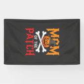 Halloween Moeder van de Patch Pompoen Heks Spandoek (Horizontaal)