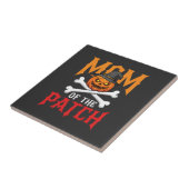 Halloween Moeder van de Patch Pompoen Heks Tegeltje (Zijkant)
