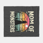 Halloween Moeder Van Monsters Heks Zonsondergang Fleece Deken (Voorkant (Horizontaal))