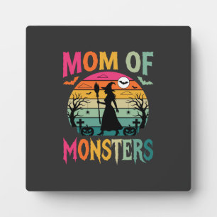 Halloween Moeder van Monsters Heks Zonsondergang Fotoplaat