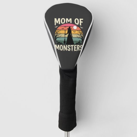 Halloween Moeder Van Monsters Heks Zonsondergang Golfheadcover (Voorkant)