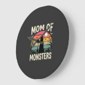 Halloween Moeder Van Monsters Heks Zonsondergang Grote Klok (Hoek)
