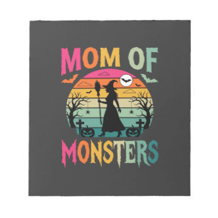 Halloween Moeder van Monsters Heks Zonsondergang Notitieblok
