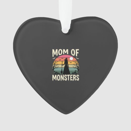 Halloween Moeder Van Monsters Heks Zonsondergang Ornament (voorkant)