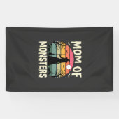 Halloween Moeder Van Monsters Heks Zonsondergang Spandoek (Horizontaal)
