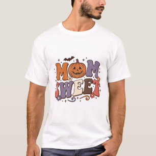 Halloween Moeder Zoete Pompoen Vintage Shirt Ontwe