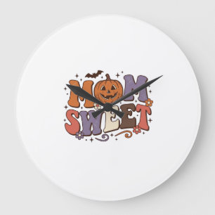 Halloween Moeder Zoete Pompoen Vintage Shirt Ontwe Grote Klok