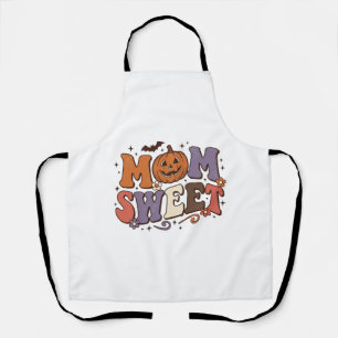 Halloween Moeder Zoete Pompoen Vintage Shirt Ontwe Schort