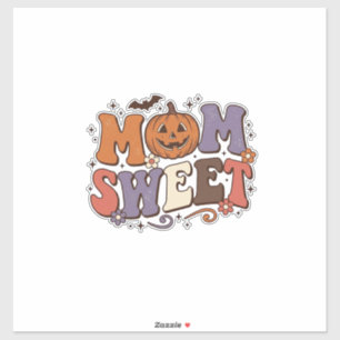 Halloween Moeder Zoete Pompoen Vintage Shirt Ontwe Sticker