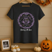 Halloween moederschap gloeit van liefde t-shirt