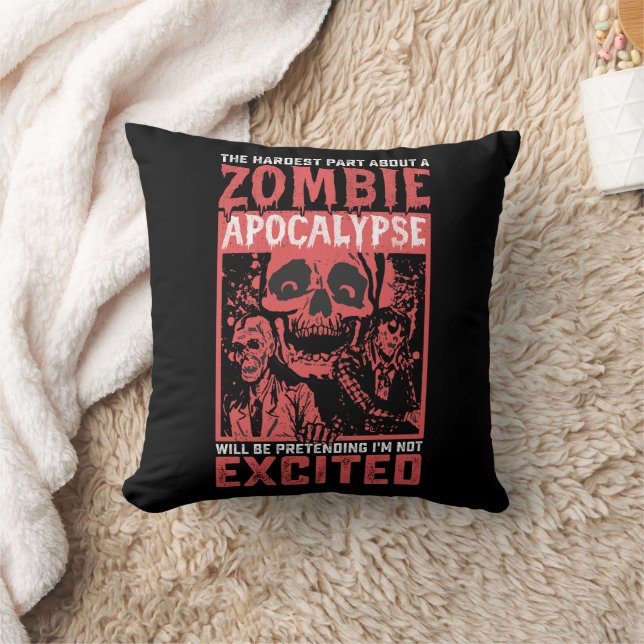 Halloween Moeilijkste Deel Over Zombie Apocalyps Kussen (Deken)