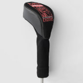 Halloween moeilijkste deel over zombie apocalypse golfheadcover (Schuin)