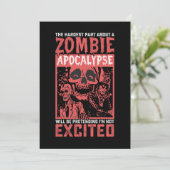 Halloween moeilijkste deel over zombie apocalypse kaart (Staand voorkant)