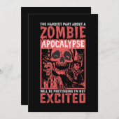 Halloween moeilijkste deel over zombie apocalypse kaart (Voorkant / Achterkant)
