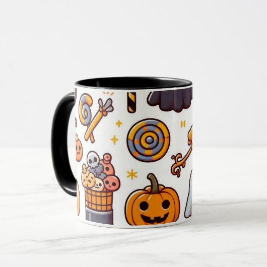 halloween mok (Voorkant links)