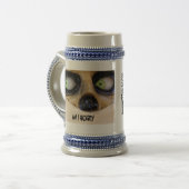 Halloween mok bier stein grappig mummy eng (Voorkant links)