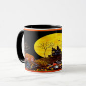 Halloween mok "Blijf lopen" (Voorkant links)