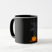 Halloween Mok Boo Smoke Unique Spooky Coffee Cup (Voorkant links)