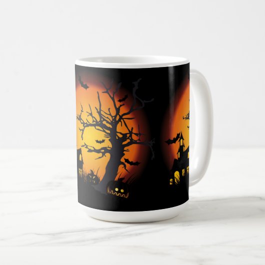 Halloween-Mok/gehakt-sceen Koffiemok (Voorkant rechts)