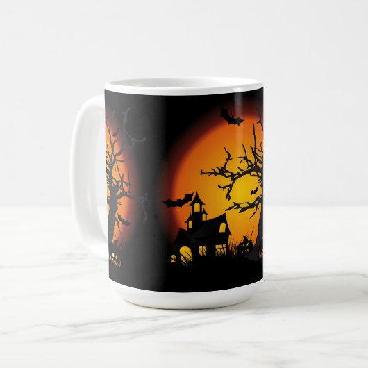 Halloween-Mok/gehakt-sceen Koffiemok (Voorkant links)