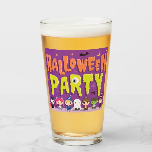 Halloween mok glas (Voorkant gevuld)