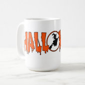 Halloween Mok/heks Koffiemok (Voorkant links)