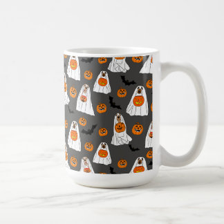 Halloween Mok met Dog Ghosts Pumpkins en vleermuiz