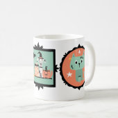 Halloween Mok met honden en katten (Voorkant rechts)