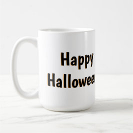 Halloween mok met knuffelkat en pompoen