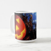Halloween Mok/pompoen Koffiemok (Voorkant links)