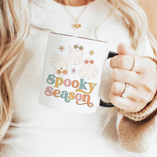 Halloween Mok Retro Schattige Ghost Spooky Seizoen