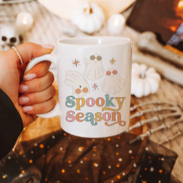 Halloween Mok Retro Schattige Ghost Spooky Seizoen
