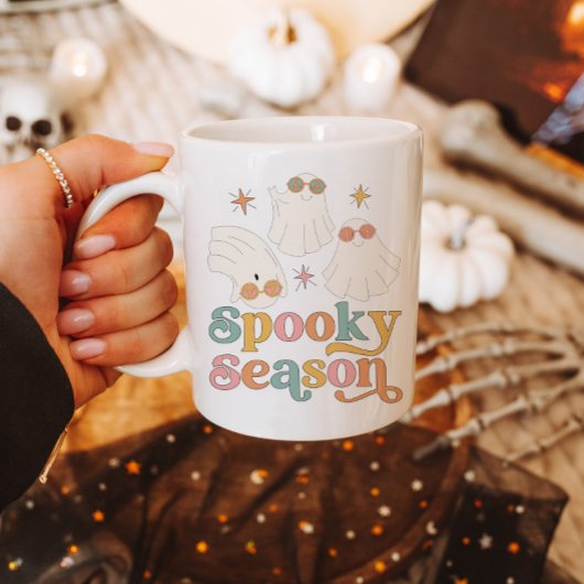 Halloween Mok Retro Schattige Ghost Spooky Seizoen