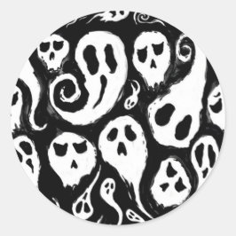 Halloween mok Ronde Sticker
