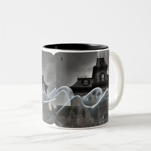 HALLOWEEN-MOK TWEEKLEURIGE KOFFIEMOK (Voorkant rechts)