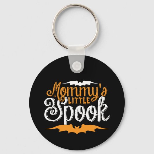 Halloween Mommys Little Spook Birthday Sleutelhanger (Voorkant)