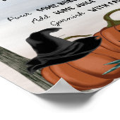 Halloween Momosa Bar Sign, Halloween Baby shower Poster (Hoek)