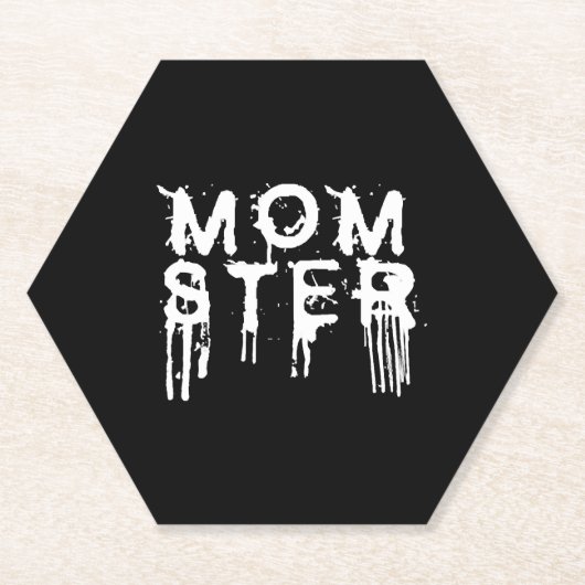 Halloween Momster Kartonnen Onderzetters (Voorkant)