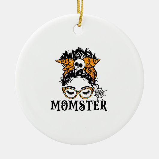 Halloween Momster  Keramisch Ornament (Voorkant)