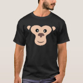 Halloween MONKEY Face Costume Kinder Easy MONKEY C T-shirt (Voorkant)