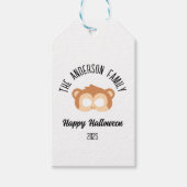 Halloween Monkey Mask Masquerade Kostuum Cadeaulabel (Voorkant)