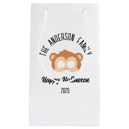 Halloween Monkey Mask Masquerade Kostuum Klein Cadeauzakje (Voorkant)