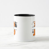 Halloween Monogram B Jouw naam toevoegen Mok (Midden)