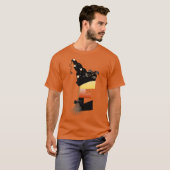 Halloween Monogram Letter E T-shirt (Voorkant volledig)